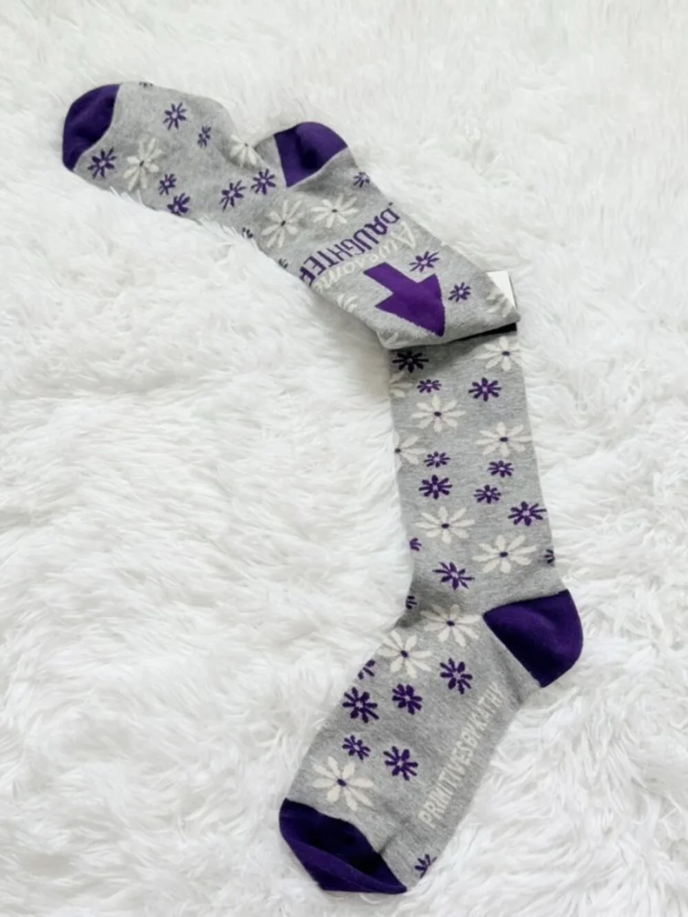NWT Novelty Daughter Gift Socks Purple Floral Women’s One Size
